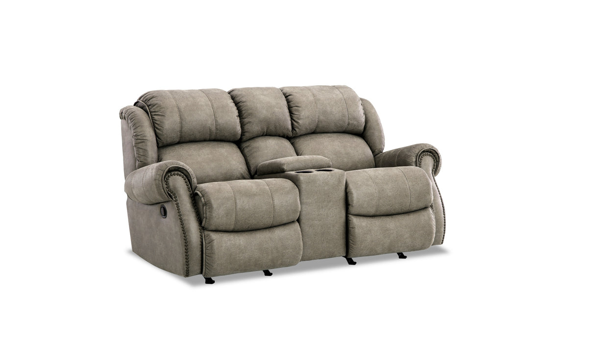 HomeStretch Durango Manual Loveseat in Tan