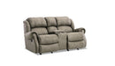 HomeStretch Durango Manual Loveseat in Tan
