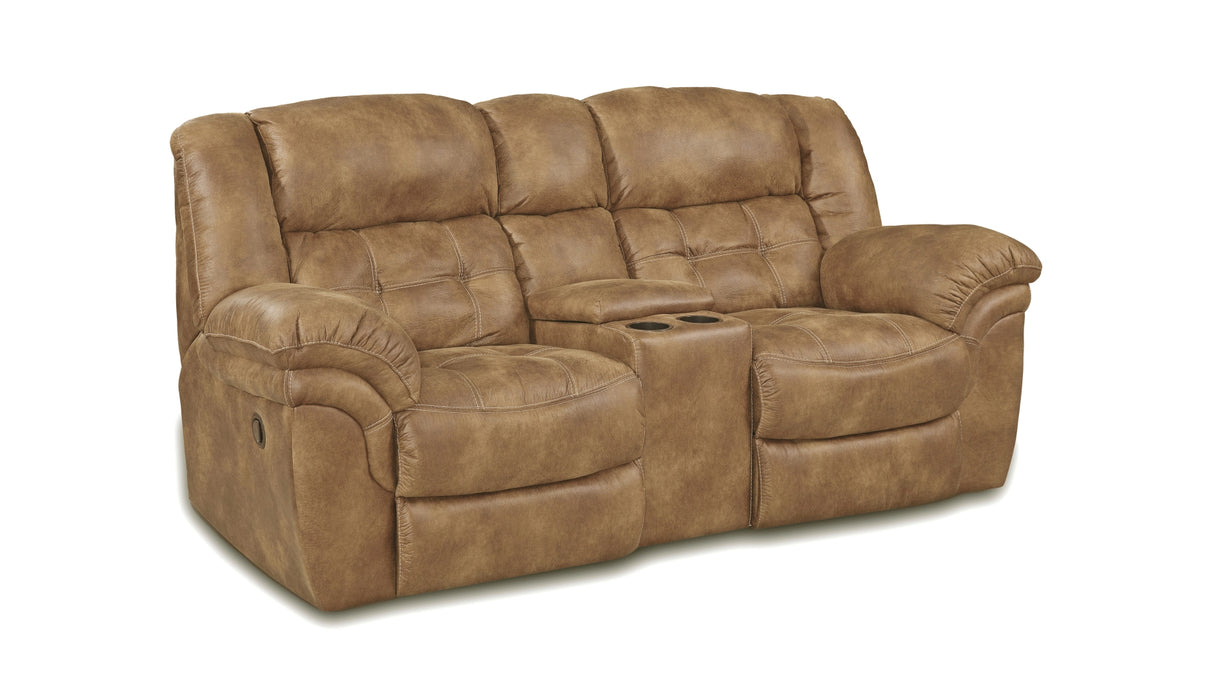HomeStretch Frontier Power Loveseat in Almond