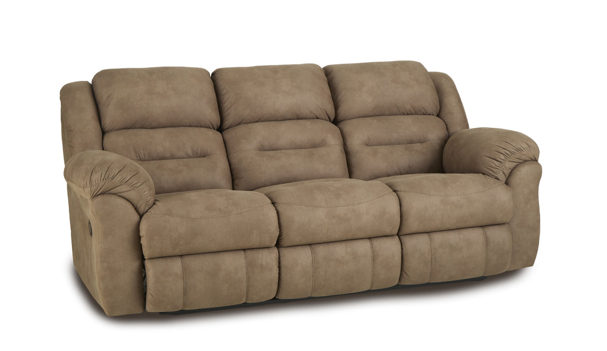 HomeStretch Gambler Manual Sofa in Truffle