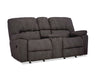 HomeStretch Rhino manual reclining loveseat in pewter