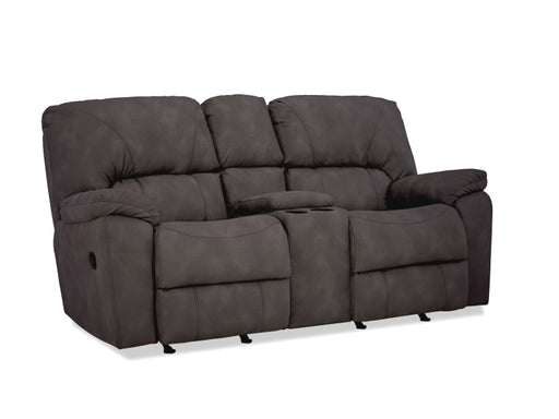 HomeStretch Rhino manual reclining loveseat in pewter