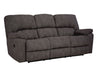 HomeStretch Rhino manual reclining sofa in pewter