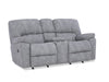 HomeStretch Rhino manual reclining loveseat in grey