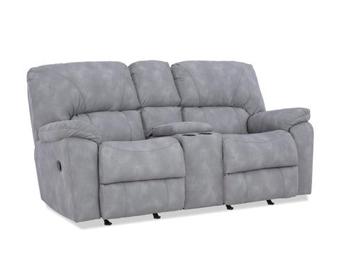 HomeStretch Rhino manual reclining loveseat in grey