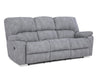 HomeStretch Rhino manual reclining sofa in grey