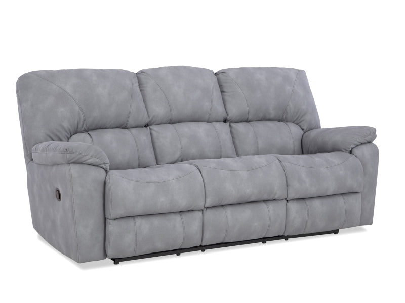 HomeStretch Rhino manual reclining sofa in grey