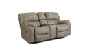 HomeStretch Sapphire rocking reclining loveseat in fog
