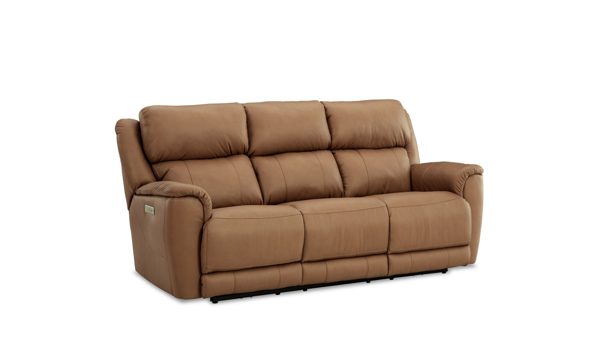 HomeStretch Tuscany Power Sofa in Butternut