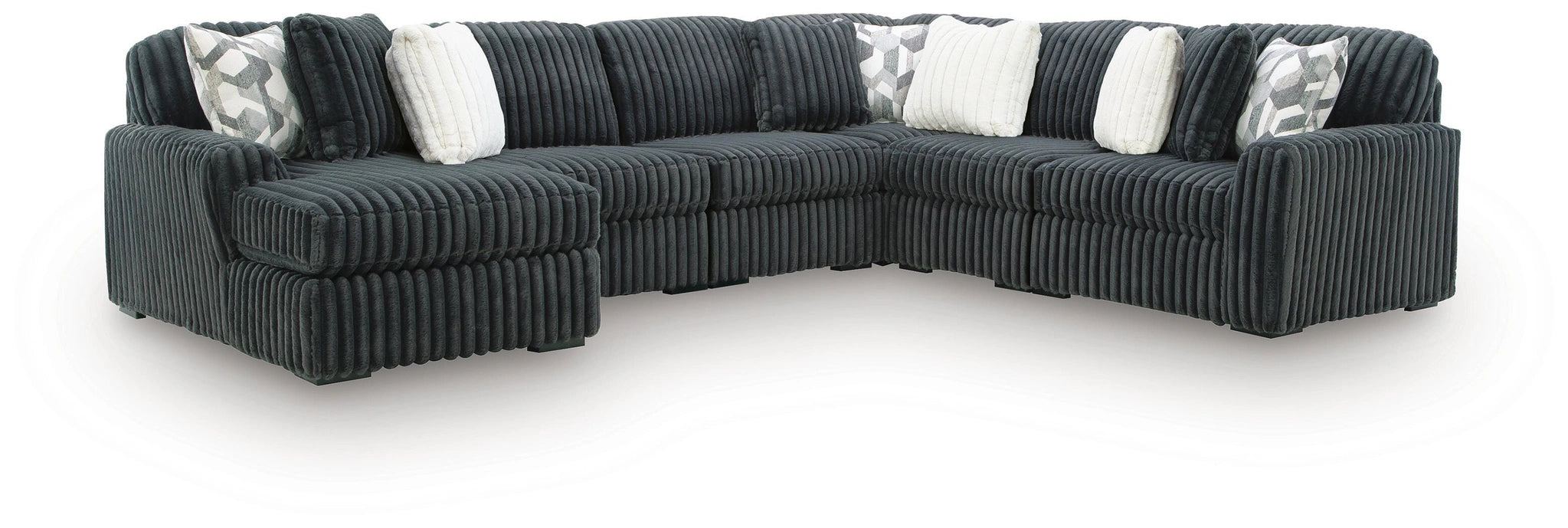 Midnight-Madness Sectional with Chaise