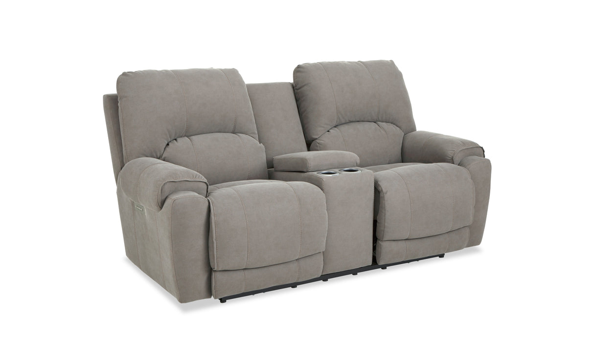 HomeStretch Showtime Power Loveseat in Tan