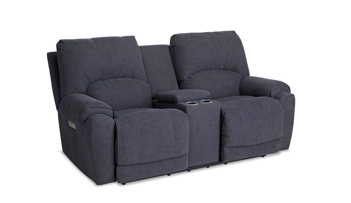 HomeStretch Showtime Power Loveseat in Graphite