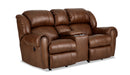 HomeStretch Laredo Power Loveseat in Cognac