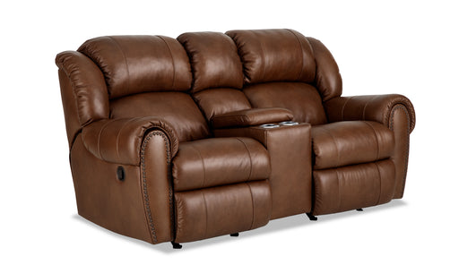 HomeStretch Laredo Manual Loveseat in Cognac