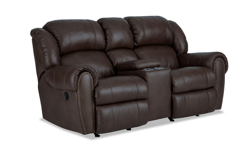 HomeStretch Laredo Manual Loveseat in Dark Brown