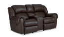 HomeStretch Laredo Power Loveseat in Dark Brown