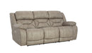 HomeStretch Skywalker Power Sofa in Fog