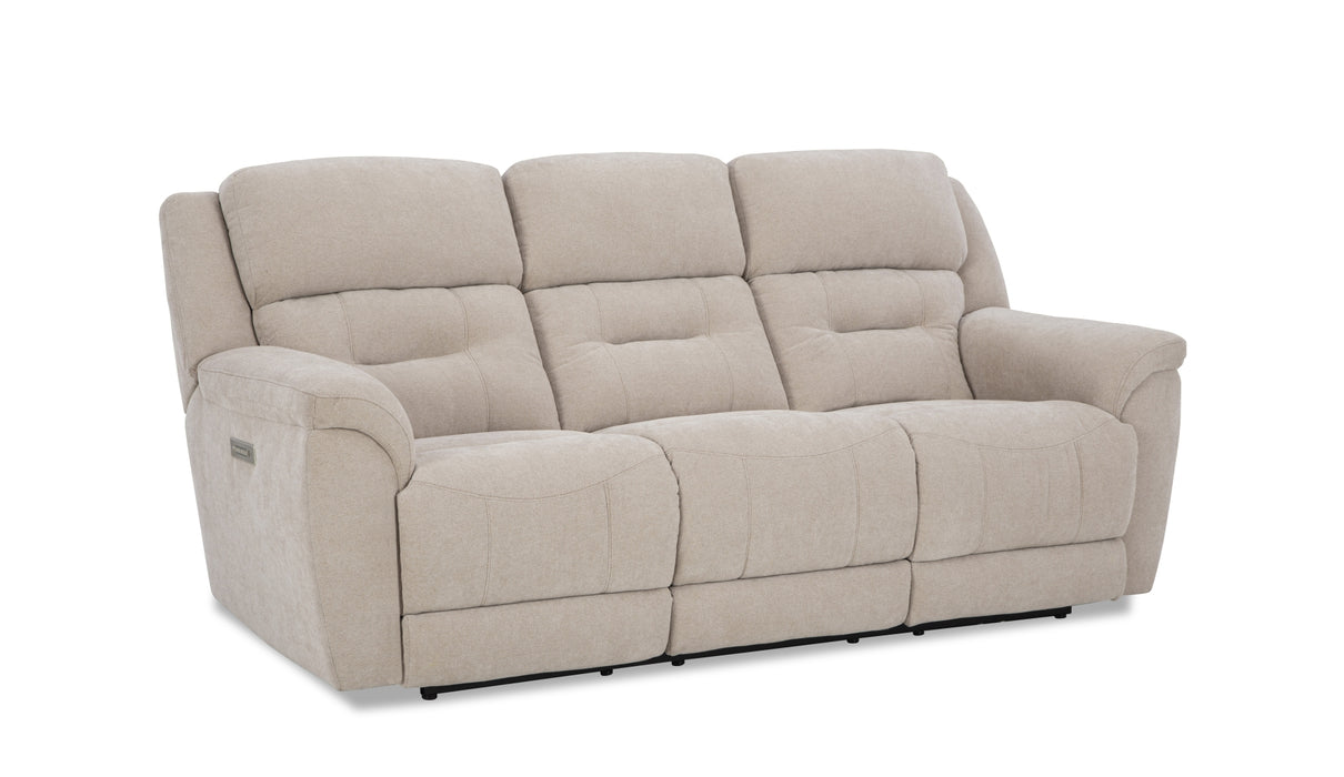 HomeStretch Knockout Power Sofa in Stone