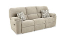 HomeStretch Payday manual reclining sofa in beach