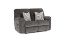 HomeStretch Payday manual reclining loveseat in mink