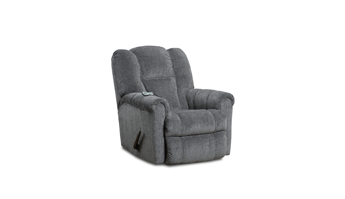 Revive Heat and Massage Rocker Recliner in Steel