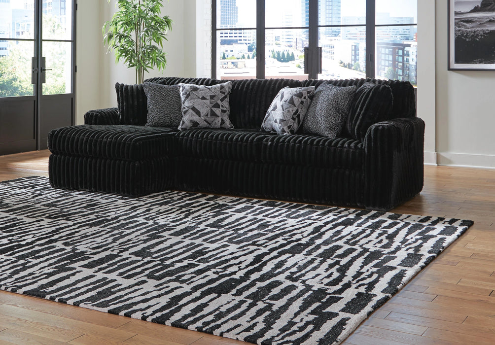 Midnight-Madness Sectional with Chaise