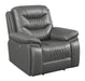 Flamenco Tufted Upholstered Power Recliner Charcoal image