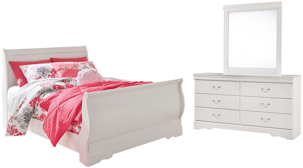 signature design by ashley anarasia dresser Signature Design by Ashley Anarasia White Dresser and Mirror