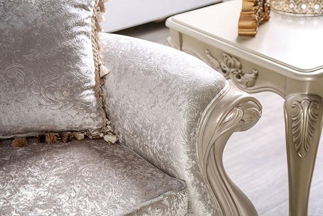 Acapulco White & Espresso Sofa