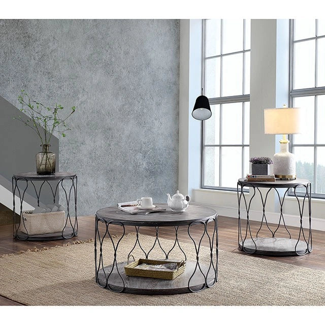 Hawdon Gray End Table