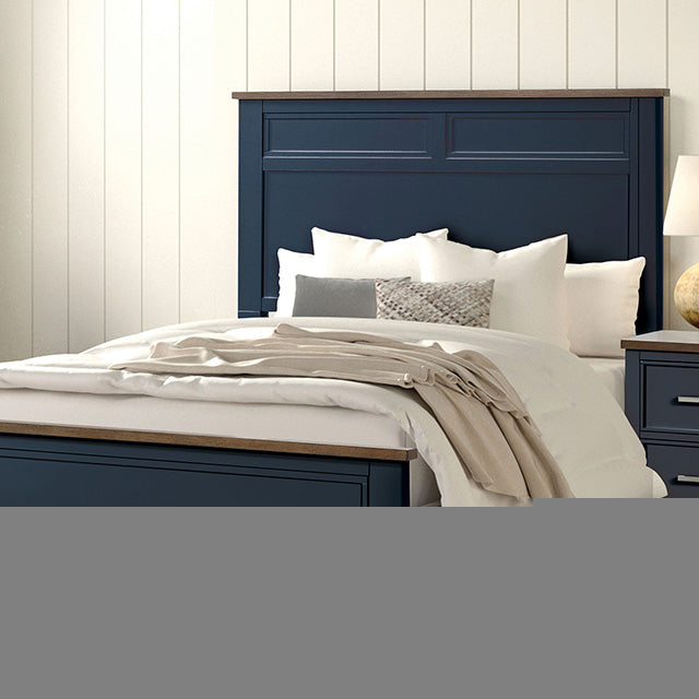 Pinetop 4 & 5 Piece Twin Bedroom Set White & Blue